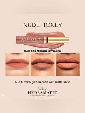 LipSense Nude Honey HydraMatte Long-Lasting Matte Lip Color
